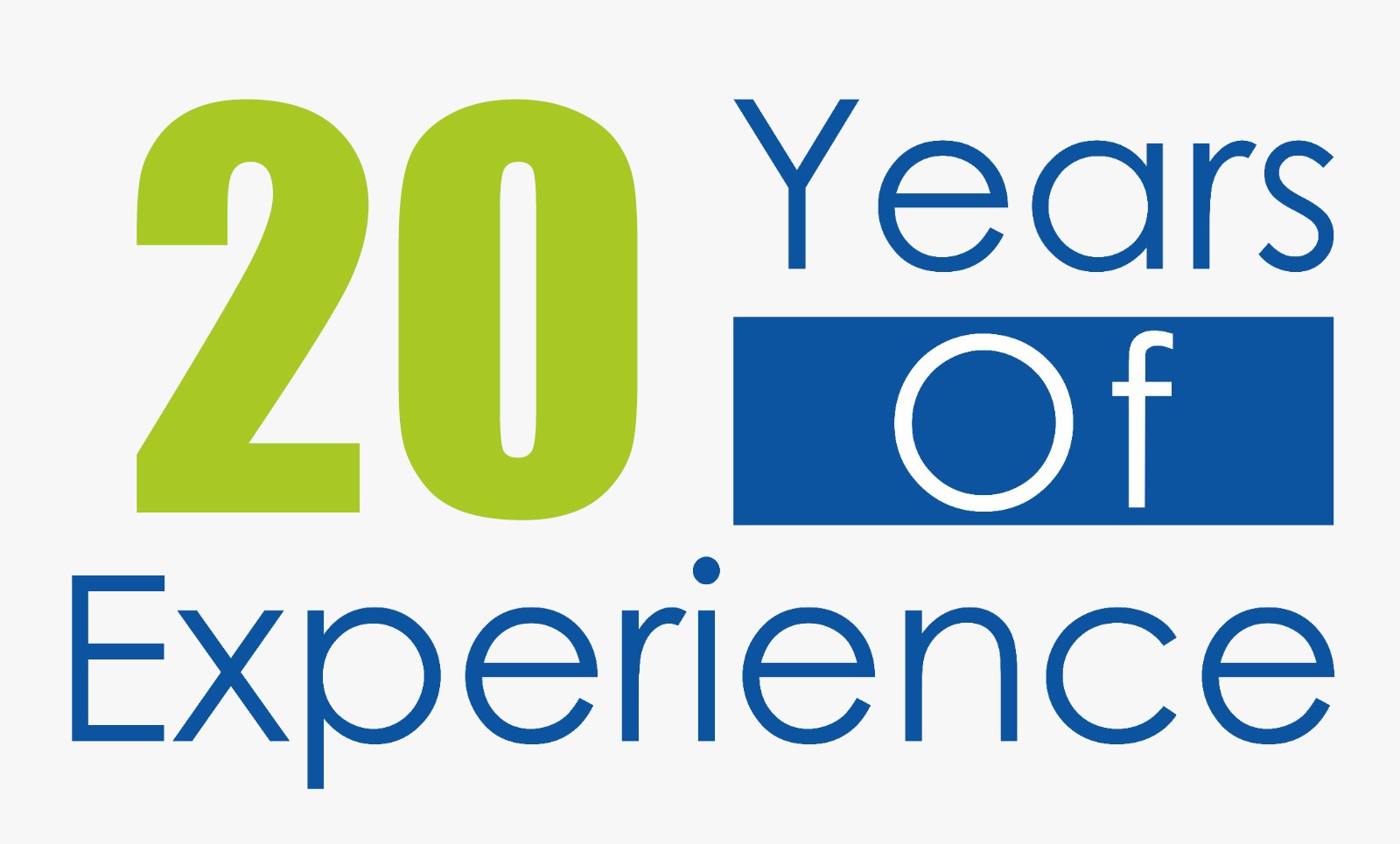 20 Years of Experience